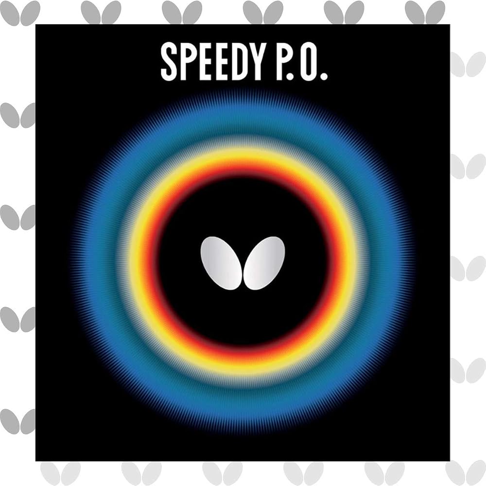 Butterfly Speedy PO 00260 Red Table Tennis Paddle with Grip and Lightweight Design