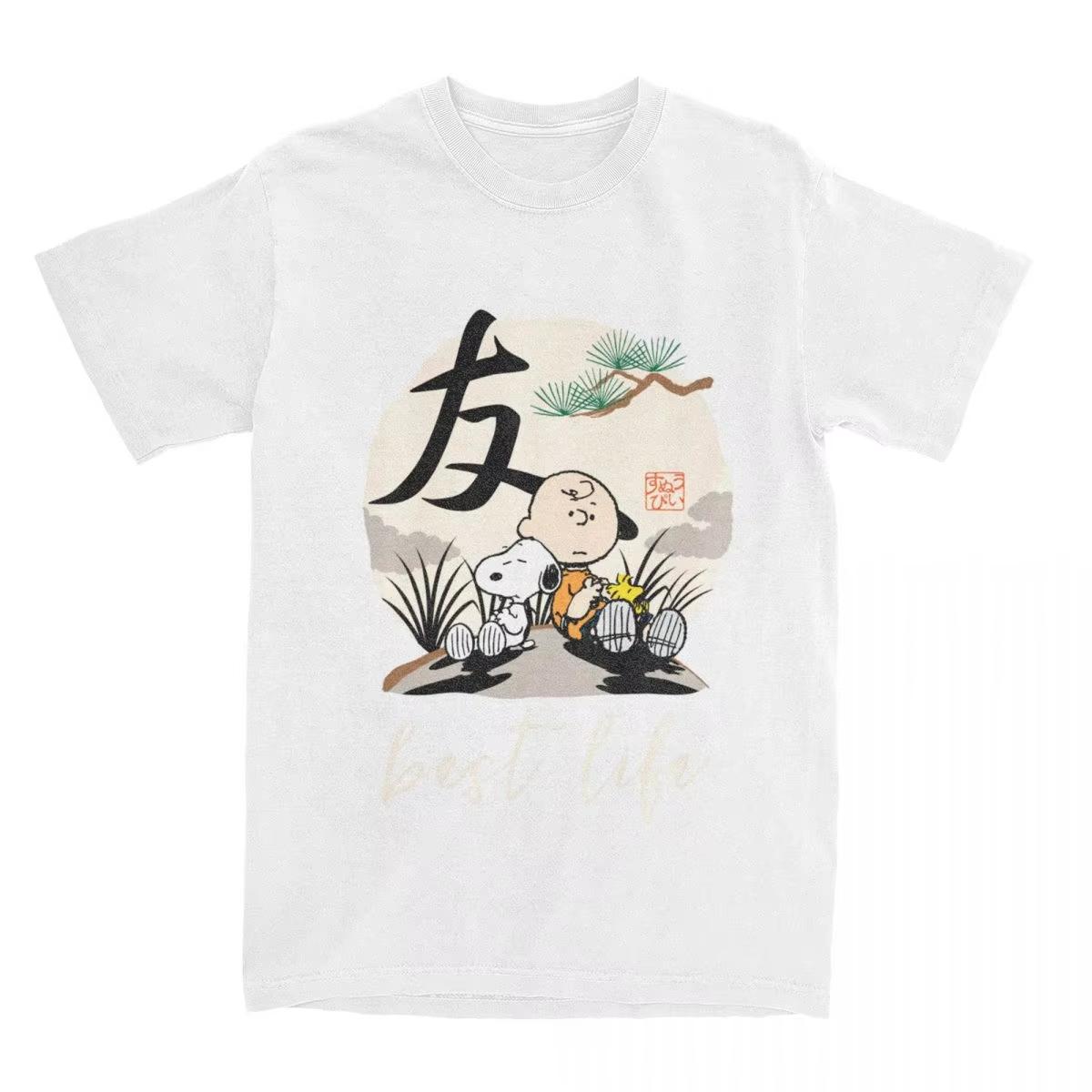 

Charlie Brown Woodstock Friend T-Shirt for Men Women Cotton T Shirts Short Sleeve Tees Graphic Clothes XXXL помаранчевий
