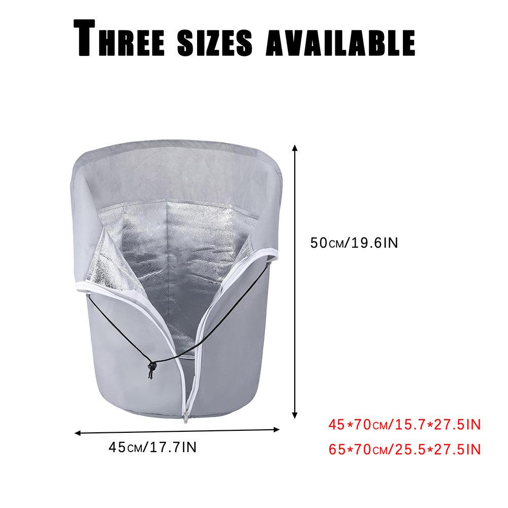 Thermal Insulated Plant Pot Cover Oxford Fabric Aluminum Foil Potted Plant Freeze Protection Bag Winter Plant Protector