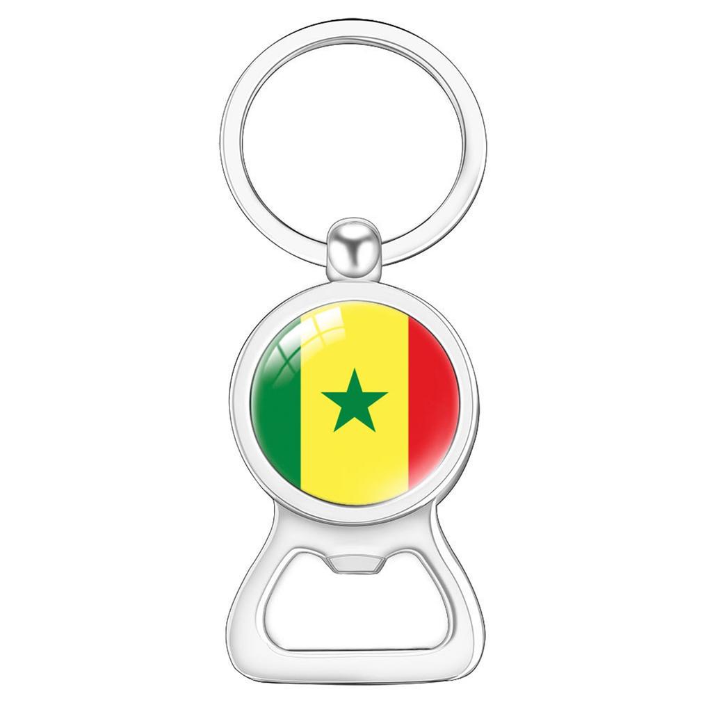 Flag Flag Bottle Opener Keychain International Sports Events Beer Bottle Opener Metal Keychain Backpack Decor Party-Celebration