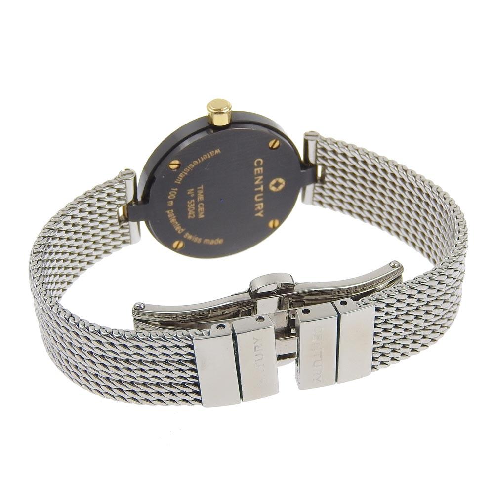 CENTURY Time gem Watches 1P diamond Silver WhiteDial Stainless Steel Quartz Analog display Women Used
