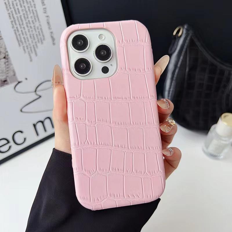 Crocodile Skin Luxury Leather PU Cases for 17 Pro Max 16 E 13 14 Plus 11 12 15 Pro Max XR X XS Hard Shockproof Case