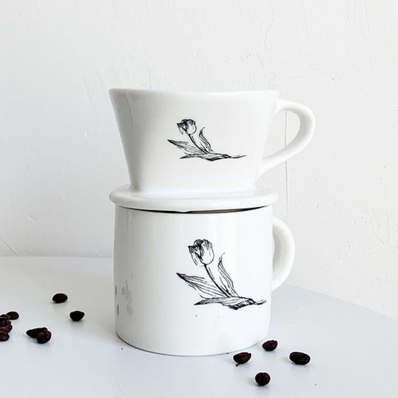 Okeeff studio Tulpen-Zeichen-Dripper