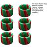 Holiday Table Decor 6Pcs Christmas Napkin Rings Red And Green Decorative Holders Festive Rings for Reusable Bands Dinner Decoration Hotel Banquet