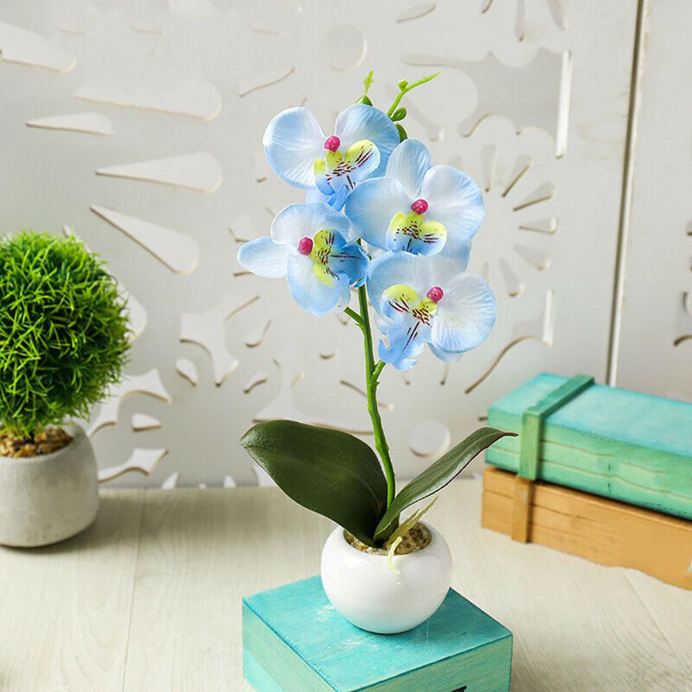 Buy Silk Artificial Fake Orchid Flower Vase Plant Bonsai Party/Garden