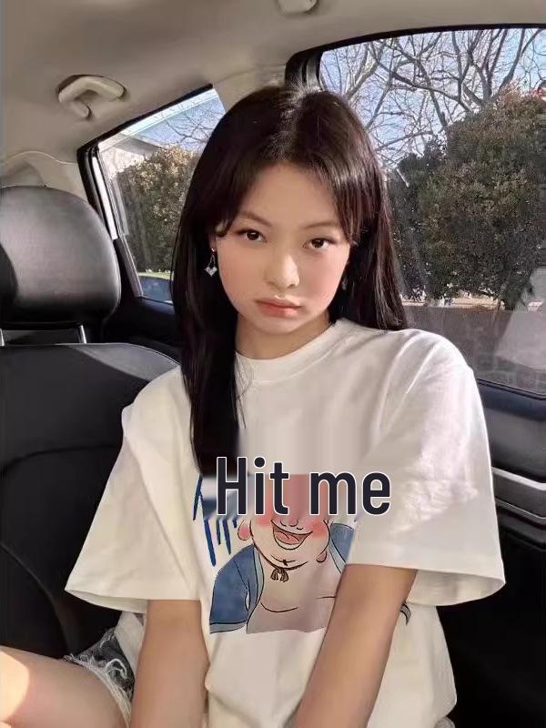 

Women s Trendy Taiyi Zhenren Print Cotton Crew Neck T-Shirt XXL темно-синього кольору
