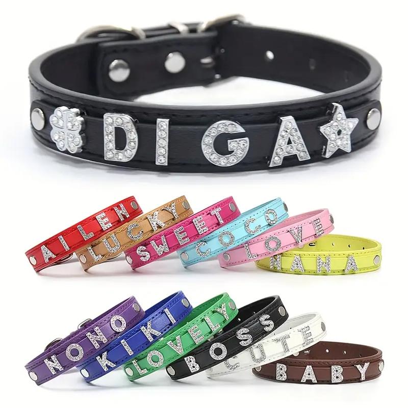 26Pcs Alphabet Pendant Necklace Alphabet Patch Diy Decorations Zinc Alloy Letters Bracelet Glitter Wristlet