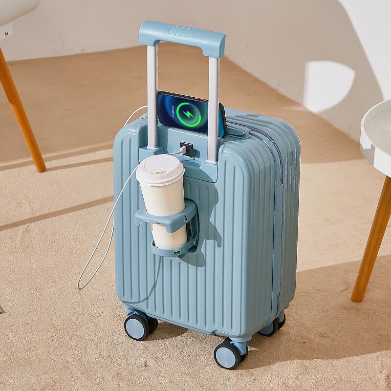 Stylish Lightweight Carry-on Suitcase with Silent Universal Wheels