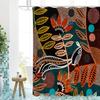 tropical plant Bathing Curtain  Bathroom Shower Curtain Waterproof With 12 Hooks Home Deco Free Ship
