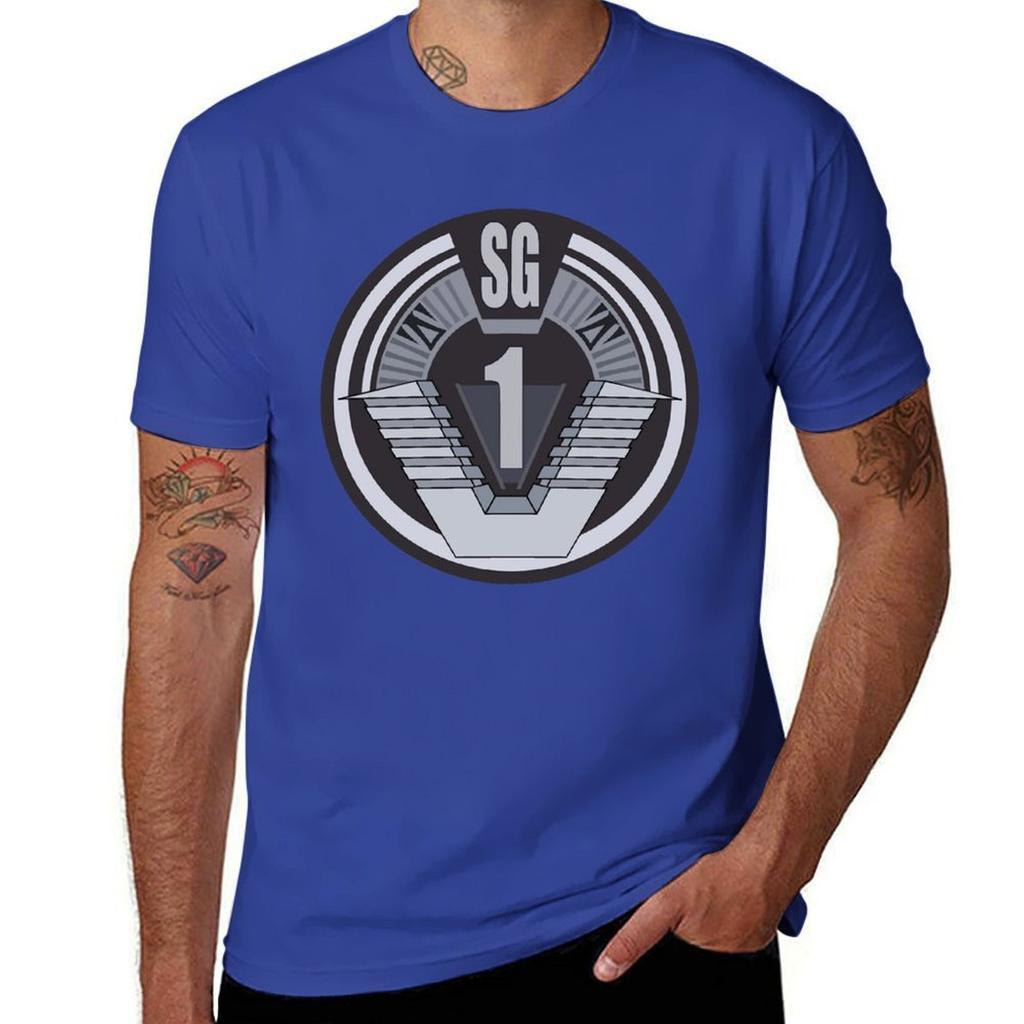 Stargate Sg Badge T-Shirt Luxury T-shirt Graphic Tee Shirt T-shirts Oversize Clothing for Men