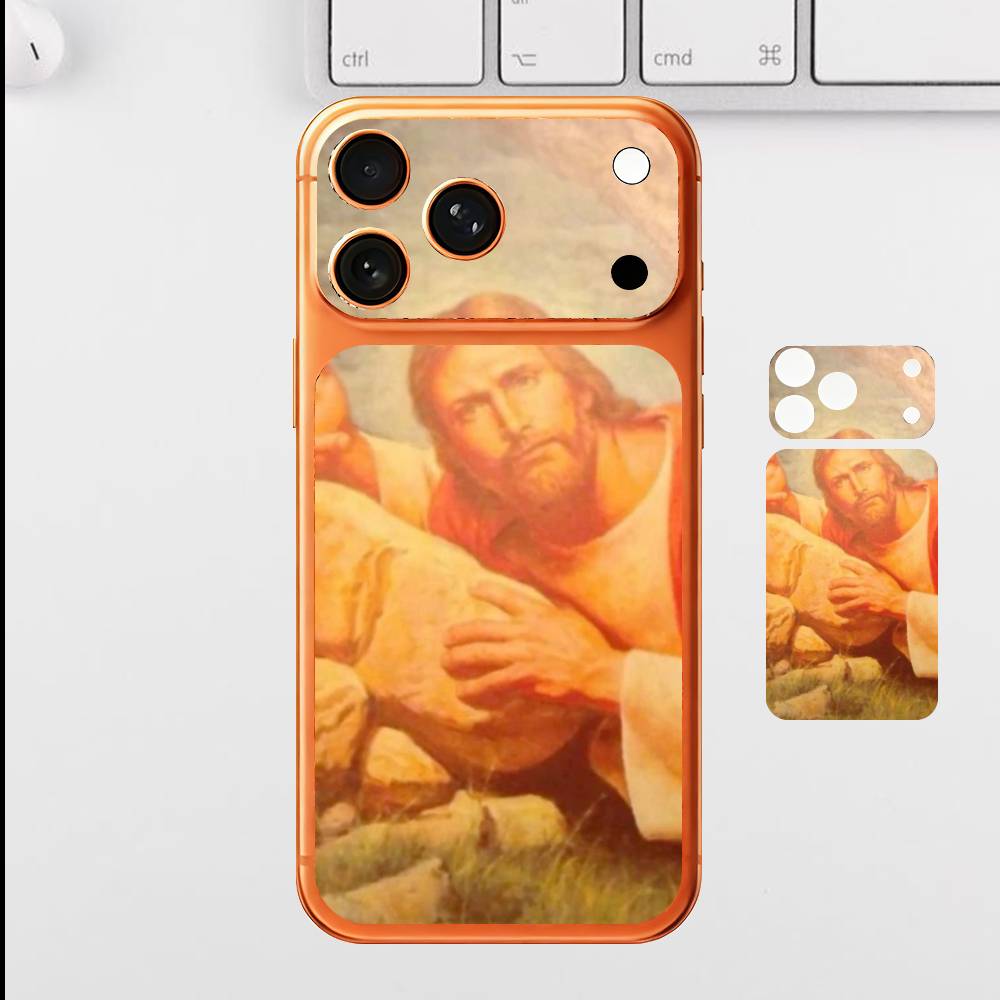 

Jesus I Saw That Plain Decal Skin for iPhone17 Pro Max Mini Back Film Cover Wrap Screen Protector Anti-scratch Durable Sticker iPhone17promax