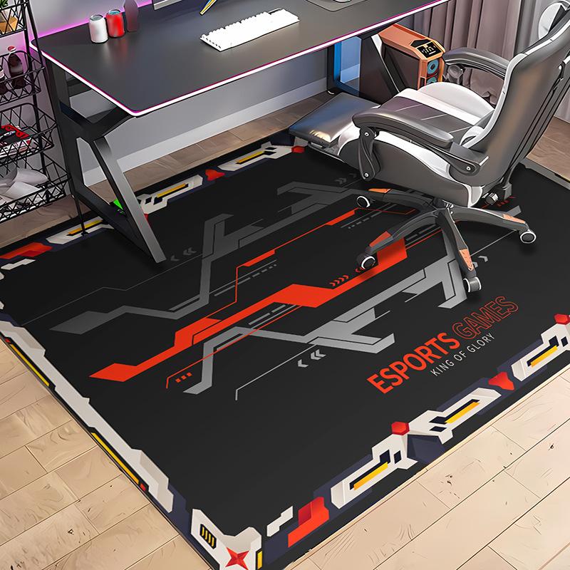 

Gaming Esports Neon Lights Geometric Controller Pattern Carpet Mat for Boys Bedroom Gaming Living Room Home Decoration Rug 40x60cm