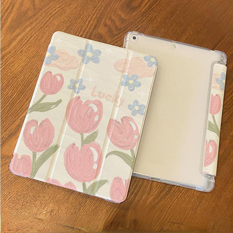 

Для iPad Air 4/5 10,9 дюйма 2021 Pro 11 Pro12.9 2021 iPad 10,2(Магнитный смарт-откидной чехол Gen 9/8/7/Mini 6/Pro 11/Pro 12,9, картина маслом «Тюльпан» ipadPro2022 (11)