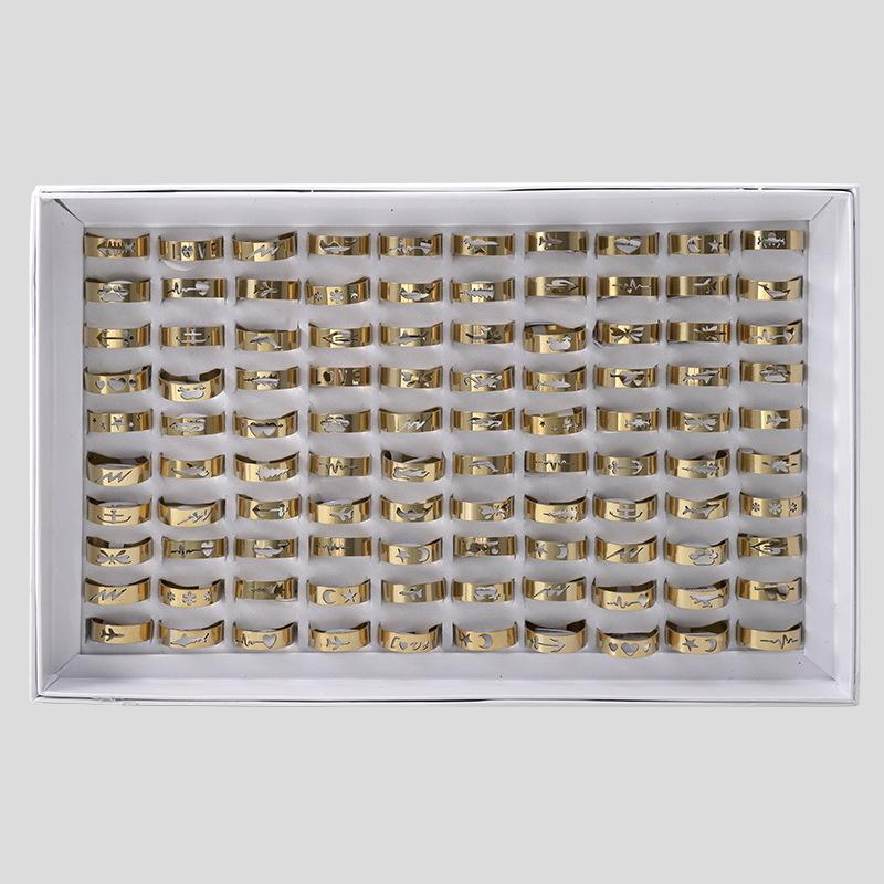 5шт кольцо из нержавеющей стали кольцо из титановой стали на указательный палец модное — фото 10