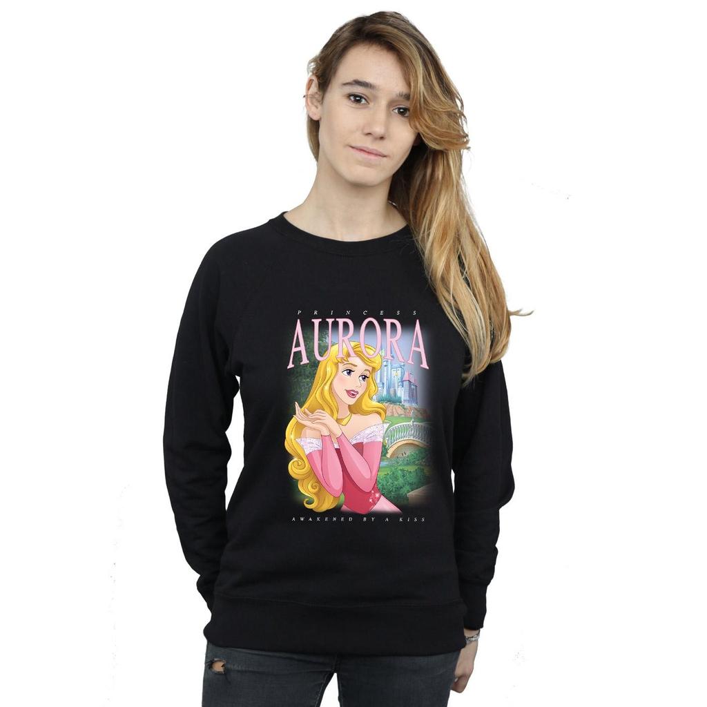 Sleeping Beauty Womens/Ladies Aurora Montage Cotton Sweatshirt