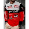 Men'S Long-Sleeve T-Shirt, Racing-Inspired Design, Dynamic & Sporty Style, Suitable for Racing/Motorsport Activities