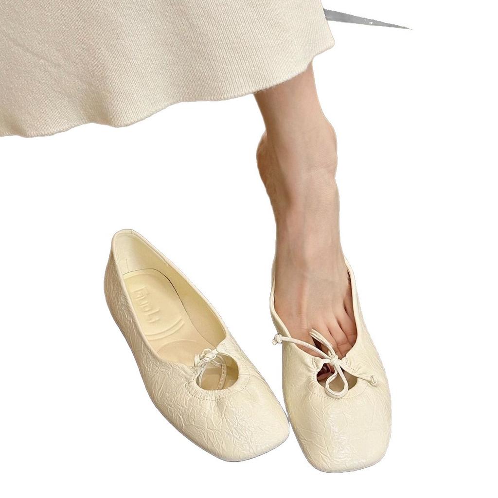 New Flat-soled Women's Shoes Spring Soft-soled Versatile with Skirt Single Shoes
