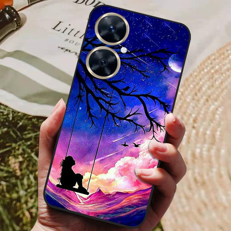 Für Huawei Nova 11i Hülle Nova11i 11 i Schwarzer Wolf Weiche TPU Silikon Rückseite Für Huawei Nova 11i MAO-LX9 Handyhülle Funda Coque