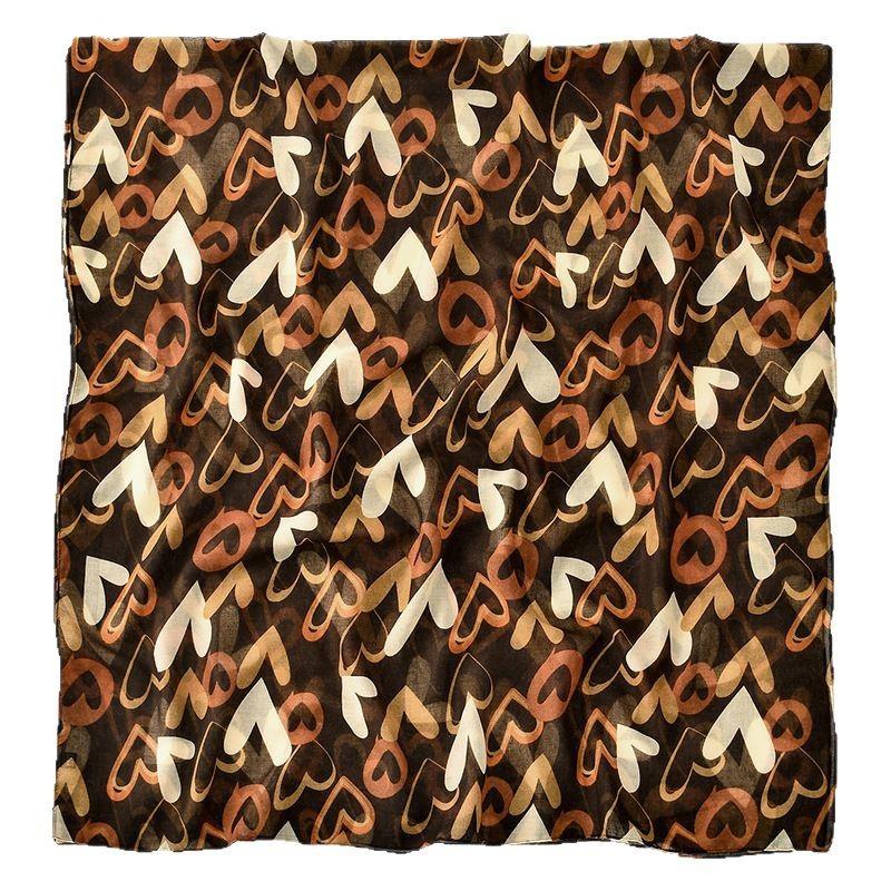 New Korean Version of Love Cotton Long Scarf Fashionable and Versatile Women's Scarf Soft and Comfortable Head Shawl