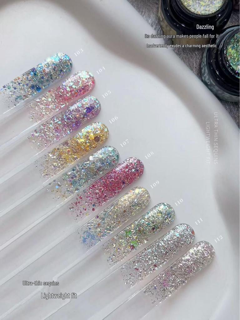 Seekaa Sika Secret Garden Aurora Cat Eye Magnetic Nail Powder Beads
