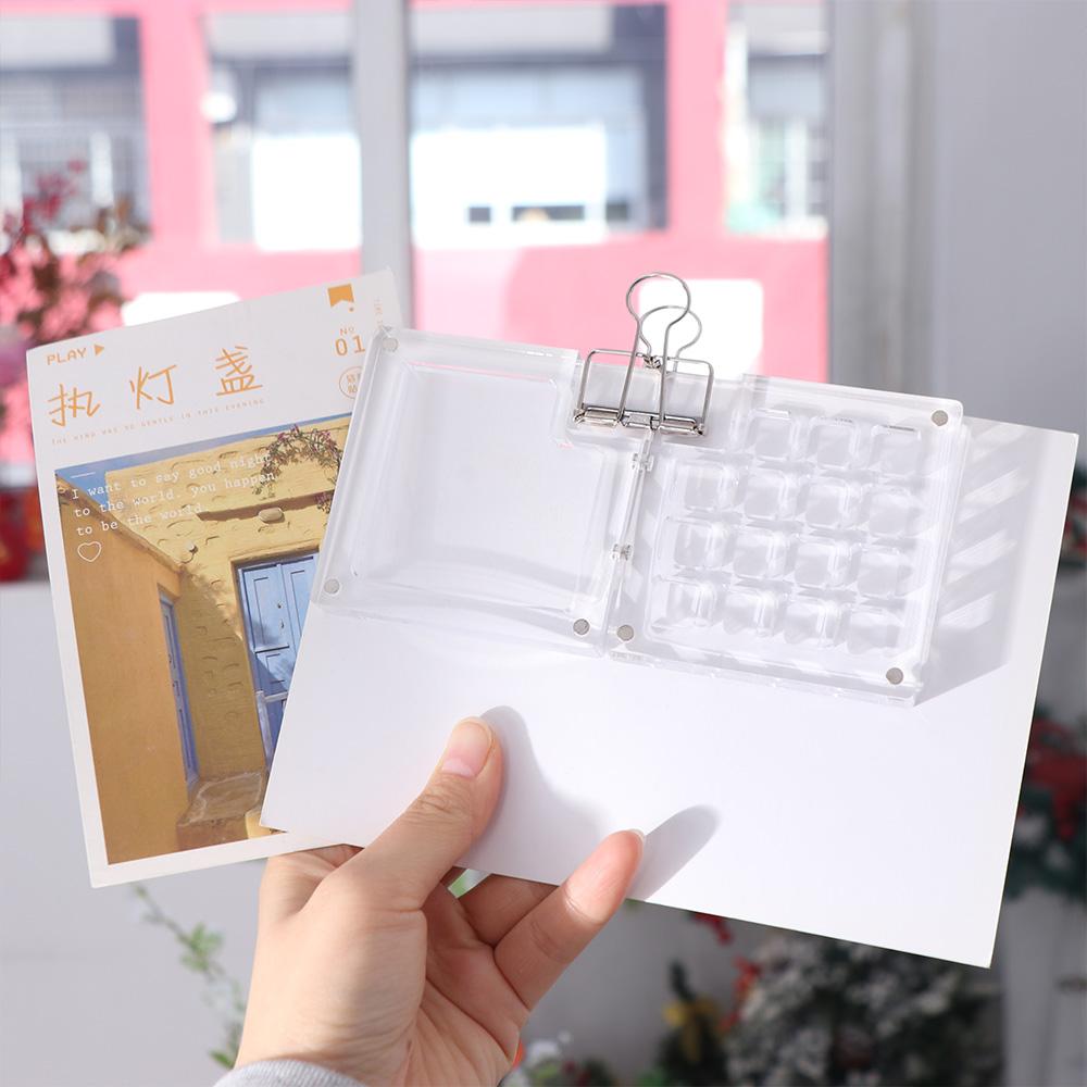 Acrylic Paint Pigment Box 8/15 Grid Empty Paint Box Art Supplies Watercolor Paint Palette  Travel