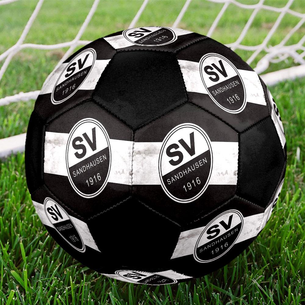 1PC SV Sandhausen Size 5 Soccer Ball PrahaIndoor Soccer Ball Colorful All Ages Machine Stitched PVC Competition Ready Durable High-Bounce