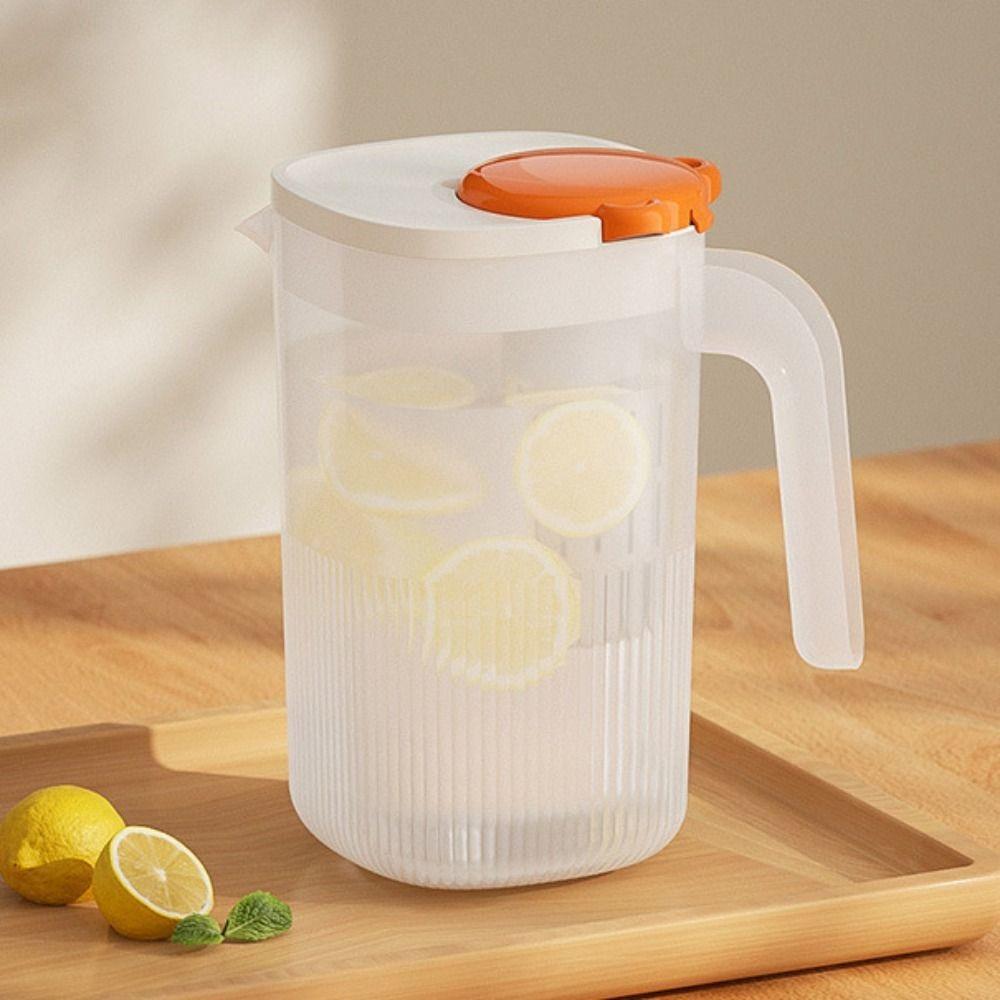 With 4 Cup Infused Water Pitcher Large Capacity Cold Water Pot Easy To Clean Drink Container  Tea