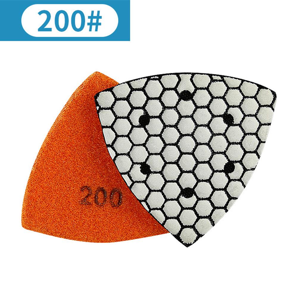 Triangle Diamond Polishing Pads Granite Marble Stone Excellent Gloss Good Durability Granite Marble Concrete Stone Sanding Pads