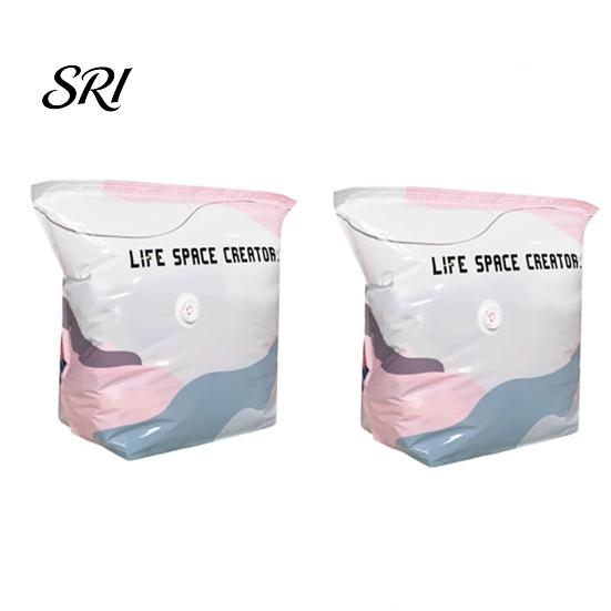 Sacchetti Compressibili da Viaggio Sacchetti Sottovuoto, Salvaspazio Sacchetti con Valvola ad Aria Senza Pompa, Organizer Impermeabile Riutilizzabile per Vestiti Biancheria da Letto
