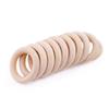 Baby Firstlook Wooden Rings, Unpainted, 50mm10pcs, Handmade Pacifier, Rattle, Educational Toy, Baby Gift