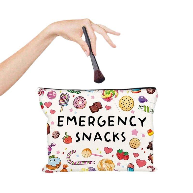 TV Program Makeup Bag - Women's Multi functional Zipper Cute Bag, Cartoon Letter Storage Bag, Small Storage Bag for Unisex