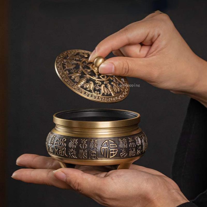 Pure Handmade Brass Incense Burner Household Indoor/office Creative Incense Burner Worship Buddha Tea Ceremony Mini Decoration