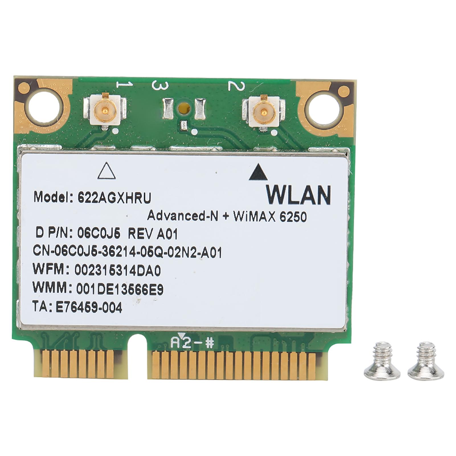 

For Intel 6250AN 622ANXHMW MINI PCIE 300Mbps 2.45GHZ Dual Band Wireless WIFi Network Card