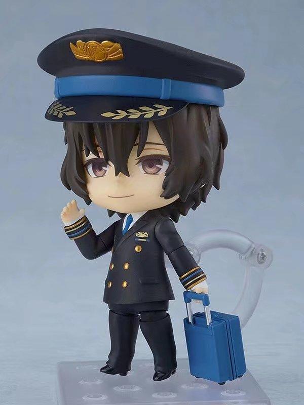 10cm Bungo Stray Dogs Q Edition Osamu Dazai Nakahara Chuuya Anime Figure Pvc Action Figurine Statue Model Collection Toys Gifts