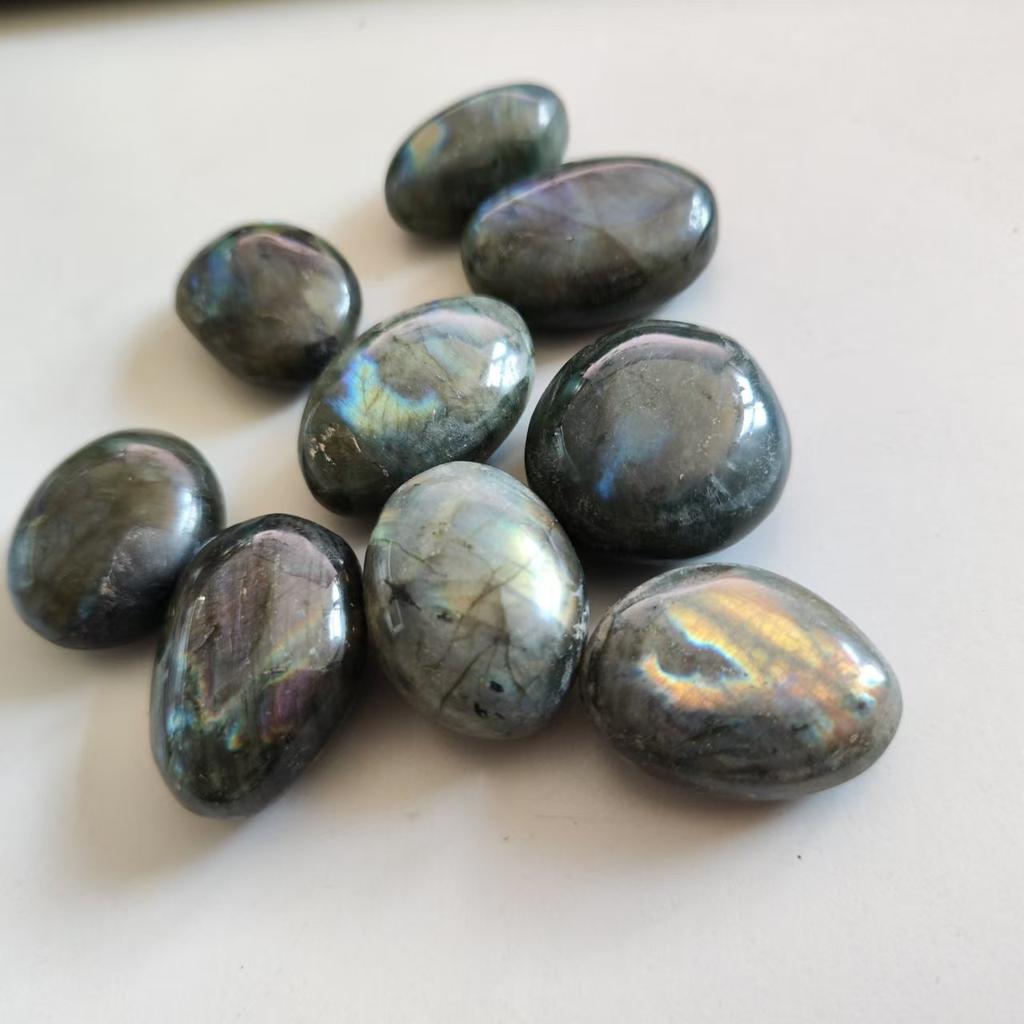 1 st Naturfärg Äkta Labradorit Original Labradorit Månsten Naturstenar Ornament Månsten Hemdekoration Sten