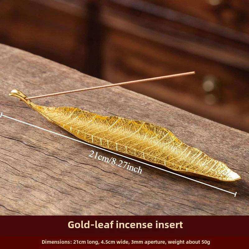 Creative Bamboo Raft Incense Holder Boat with Old Men Fishing Design Long Leaf Censer for Home Decor Aromatherapy