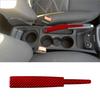Red Carbon Fiber Interior Handbrake Accent Cover Trim For Ford Fiesta 2011-15