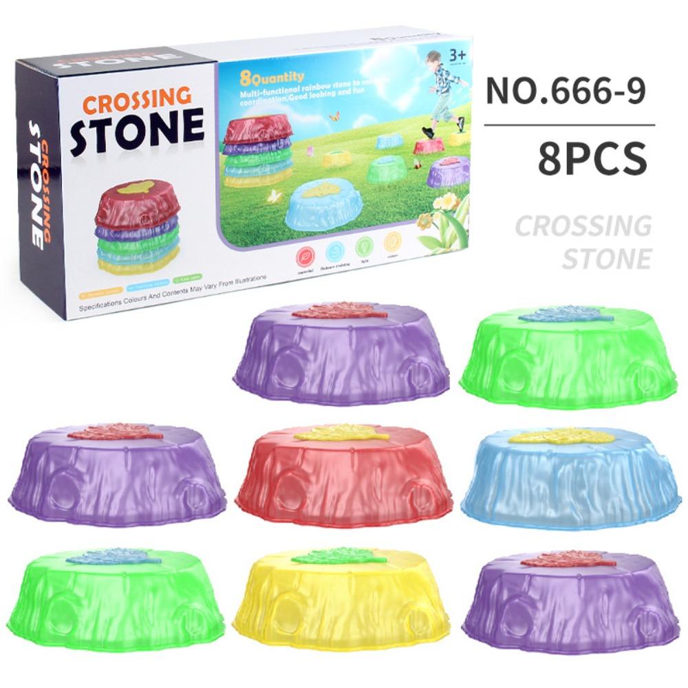 

Lightup Stepping Stones for Kids Jumping Pods Toddler Toys Balance Stones Stepping Mat 8pcs