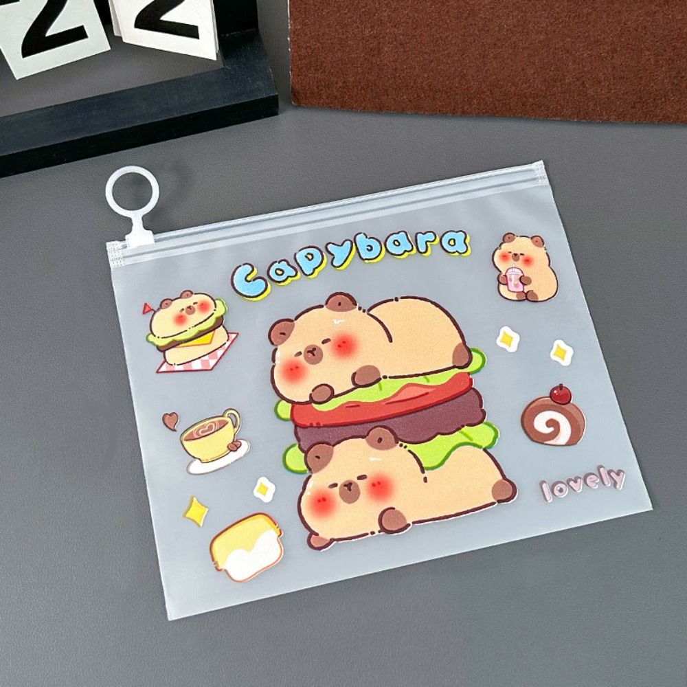 

Waterproof Students Information Bag Zippered File Organizer Stationery Bag Style1