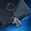 Unicorn Origami Stainless Steel Keychain Pendant - Cartoon Dream Design
