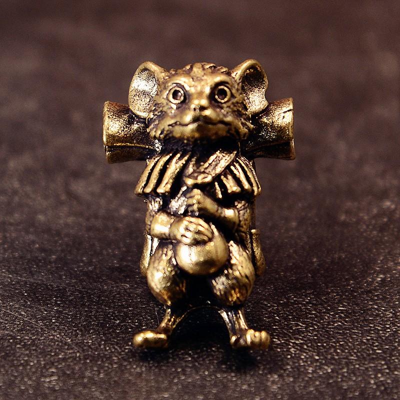 Brass Pewter EDC Keychain Charm Pendant Backpacks Bags Umbilical Cord Paracord Gear Accessory Brass