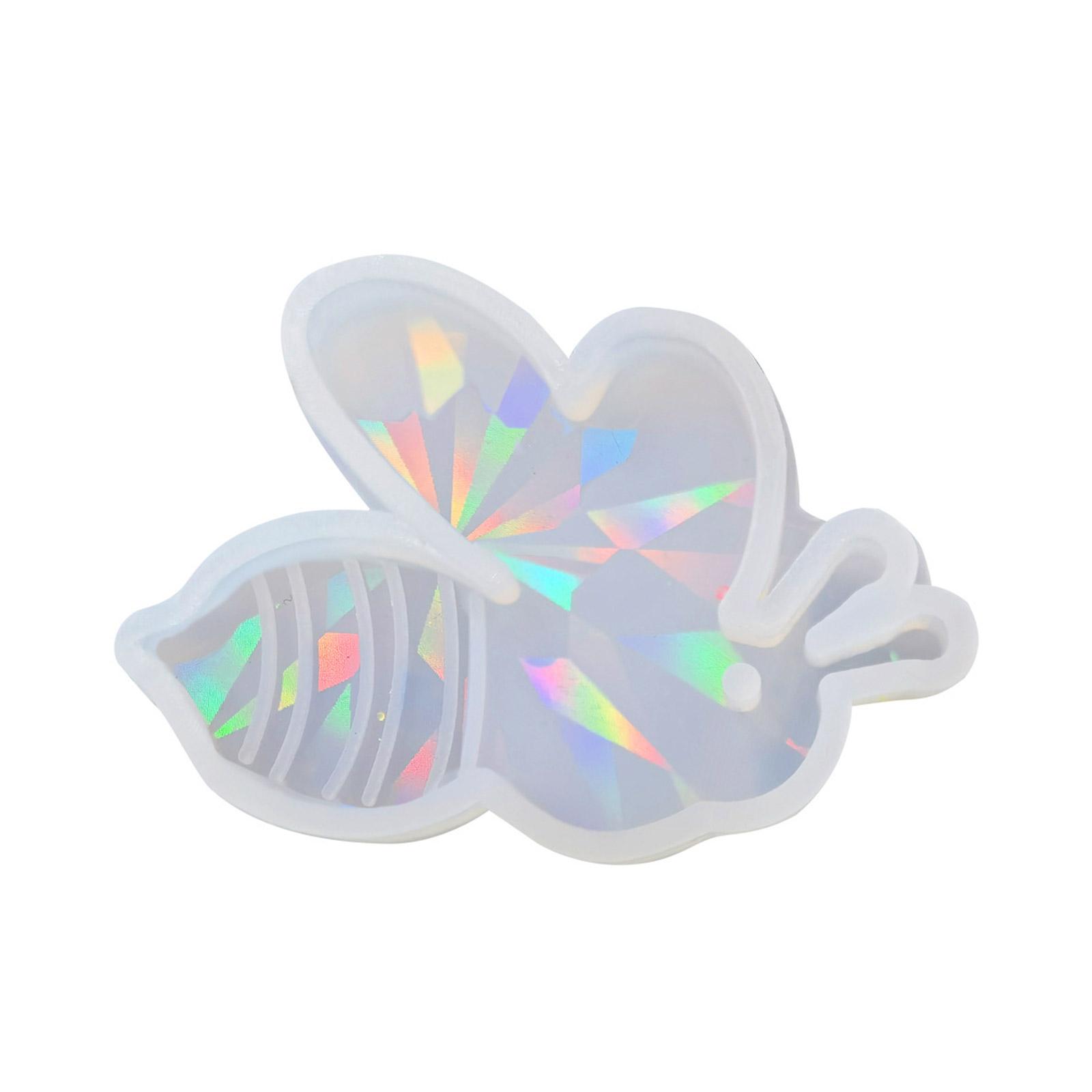 Holographic-Silicone Molds Holographic-Light Shadow Animal Bee Resin Molds Christmas Mold for Keychain Jewelry Making чистый