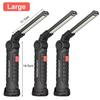 COB LED Folding Work Light 18650 Type-c Rechargeable Lantern Waterproof Magnetic Flashlight Emergency Repair Lamp Camping Torch