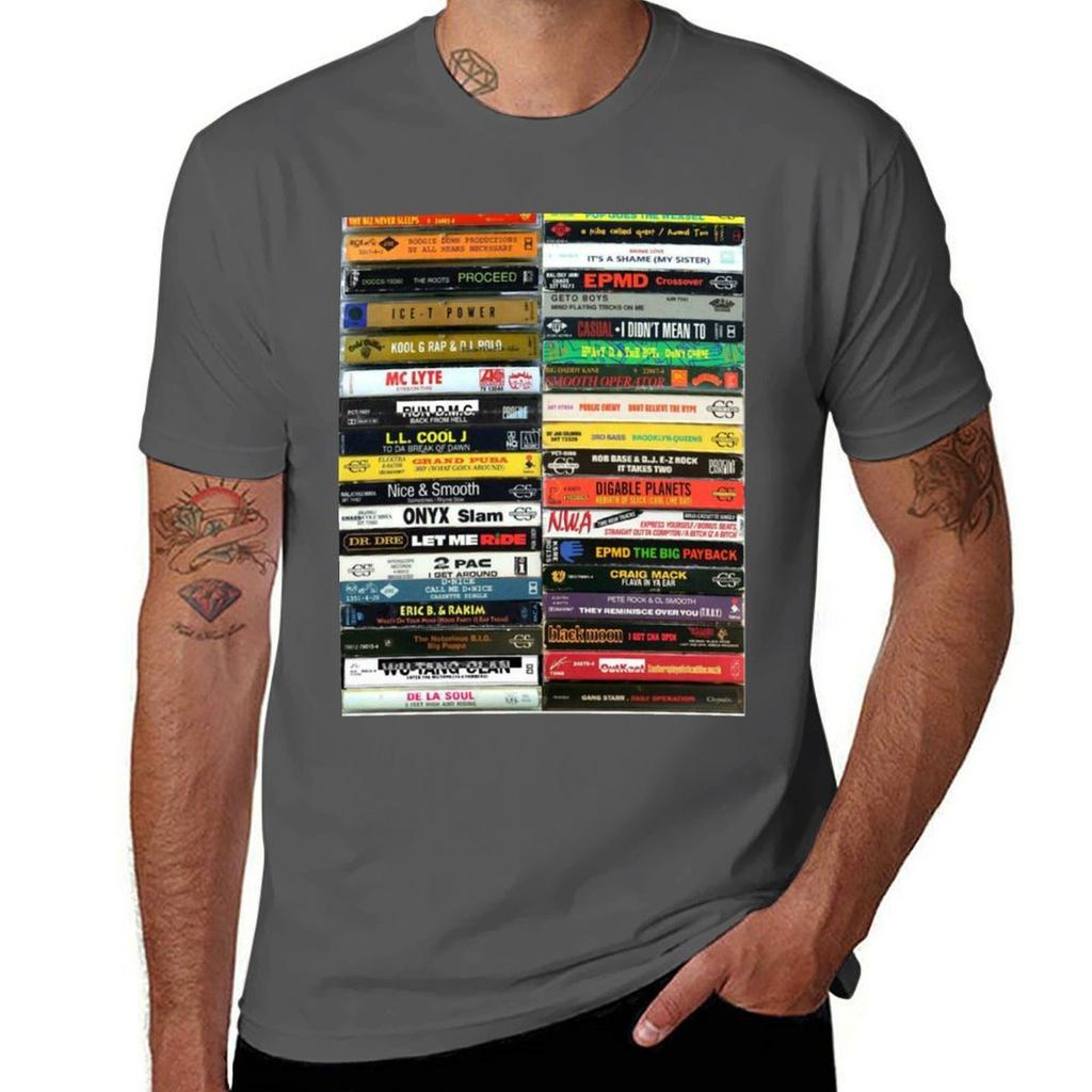 Hip Hop Tapes 90s Hip Hop Tees Tshirt Outdoor Work Short Sleeve Top