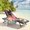 1pc Curious Black Cat in Vibrant Floral Paradise 2D Printed Microfiber Beach Towel, quick dry super absorbent. Great for beach