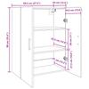 Wall Cabinet Artisan Oak 69.5 x 34 x 90 cm Engineered Wood