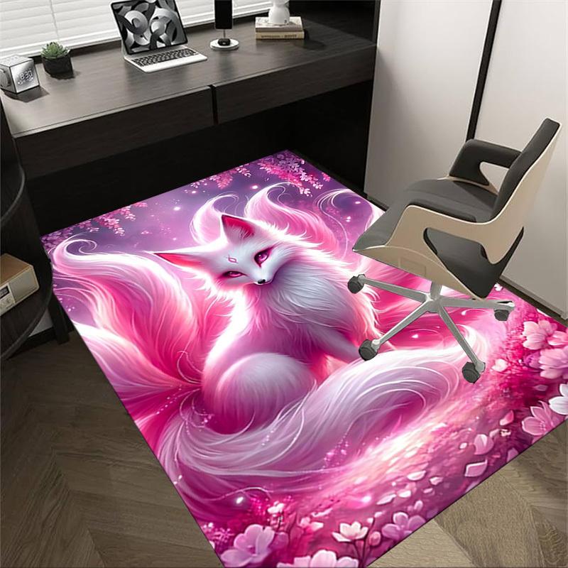 

1PC Fox Non-Slip Floor Carpet Compatible for Office&Living Room&Bedroom&Dining room - Soft & Pattern, Vibrant Colors-H0367 60cm by 90cm