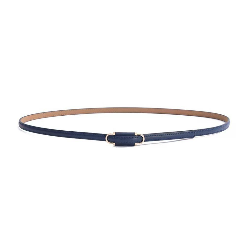 PU Leather Slim Belt Thin Dress Belt Simple Waist Belt  Women Accessories