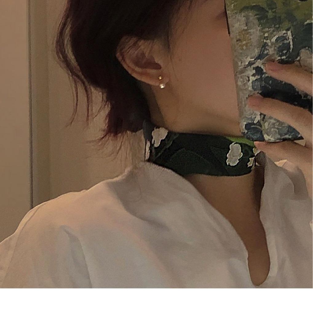 Summer 2024 Light Luxury Freshwater Pearl Gold Earrings for Women