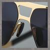 New Sunglasses Double Beam Stainless Steel Sunglasses Personalized UV Protection Men's Sunglasses